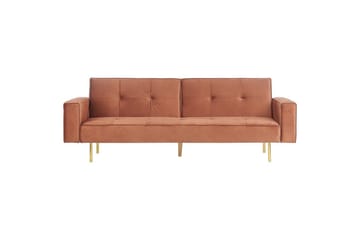 Bäddsoffa Visnes Brun, Guld - Brun, Guld - Möbler - Soffa - Bäddsoffa