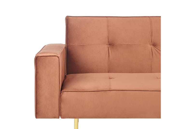 Bäddsoffa Visnes Brun, Guld - Brun, Guld - Möbler - Soffa - Soffgrupp