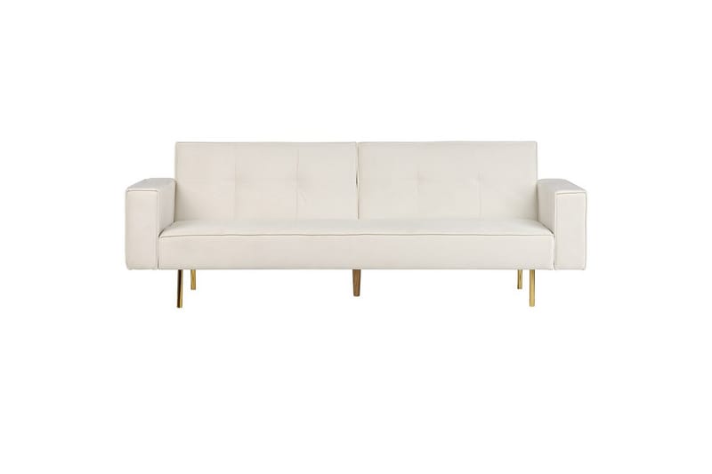 Bäddsoffa Visnes Vitt, guld - Vitt, guld - Möbler - Soffa - Soffgrupp