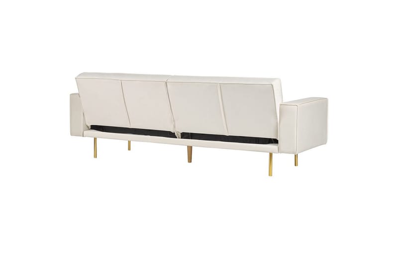 Bäddsoffa Visnes Vitt, guld - Vitt, guld - Möbler - Soffa - Soffgrupp