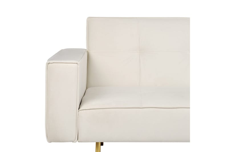 Bäddsoffa Visnes Vitt, guld - Vitt, guld - Möbler - Soffa - Soffgrupp