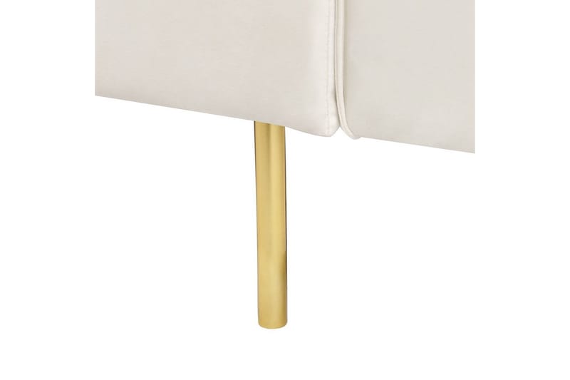 Bäddsoffa Visnes Vitt, guld - Vitt, guld - Möbler - Soffa - Soffgrupp