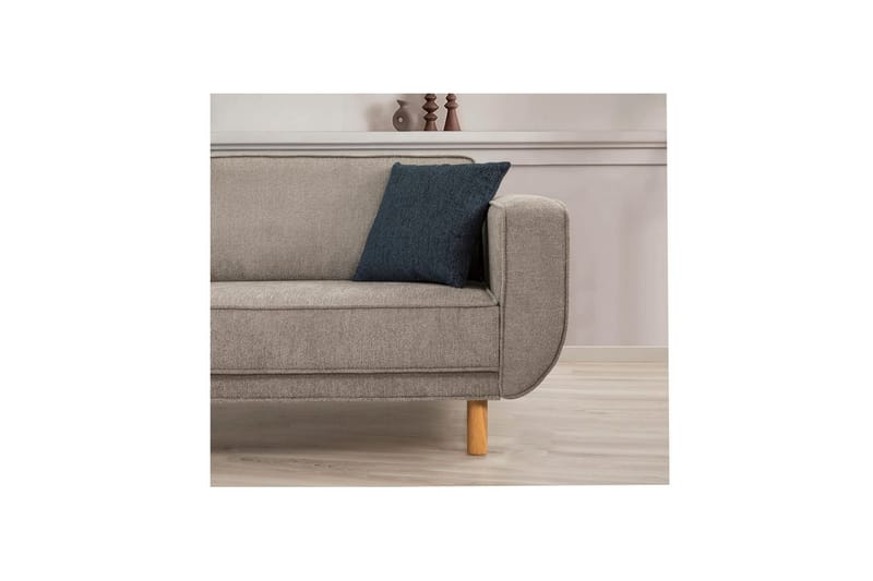 Bäddsoffgrupp Sudarus Ek / grå - Ek / grå - Möbler - Soffa - Bäddsoffa