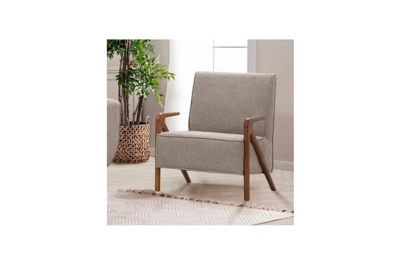 Bäddsoffgrupp Sudarus Valnöt / Grå - Valnöt / Grå - Möbler - Soffa - Bäddsoffa