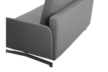 Belfast 2-sits Fällbar Rektangulär Bäddsoffa 147x197 cm i Tyg - Grå - Möbler - Soffa - Bäddsoffa - Bäddsoffa 2 sits