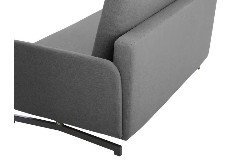 Belfast 2-sits Fällbar Rektangulär Bäddsoffa 147x197 cm i Tyg - Grå - Möbler - Soffa - Bäddsoffa - Bäddsoffa 2 sits