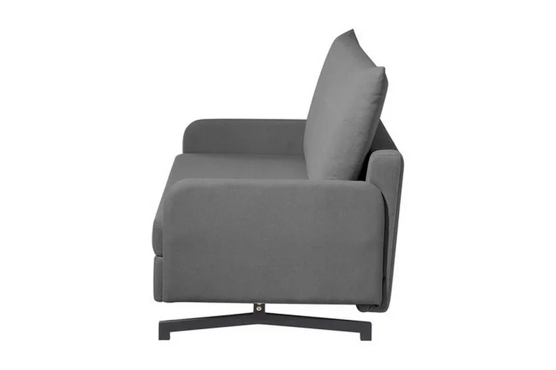 Belfast 2-sits Fällbar Rektangulär Bäddsoffa 147x197 cm i Tyg - Grå - Möbler - Soffa - Bäddsoffa - Bäddsoffa 2 sits