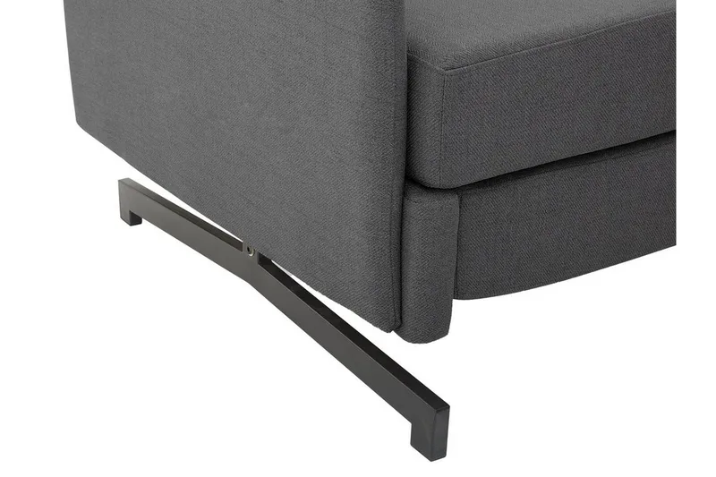 Belfast 2-sits Fällbar Rektangulär Bäddsoffa 147x197 cm i Tyg - Grå - Möbler - Soffa - Bäddsoffa - Bäddsoffa 2 sits