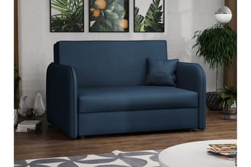 Bensbyn 2-sits Utdragbar Bäddsoffa med Förvaring i Tyg - Blå - Möbler - Soffa - Bäddsoffa - Bäddsoffa 2 sits