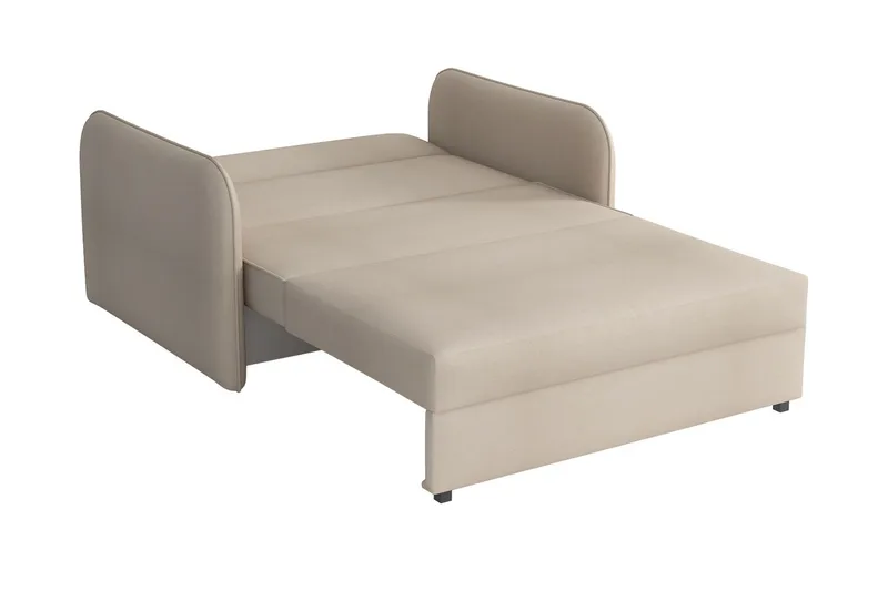 Bensbyn 2-sits Utdragbar Bäddsoffa med Förvaring i Tyg - Blå - Möbler - Soffa - Bäddsoffa - Bäddsoffa 2 sits