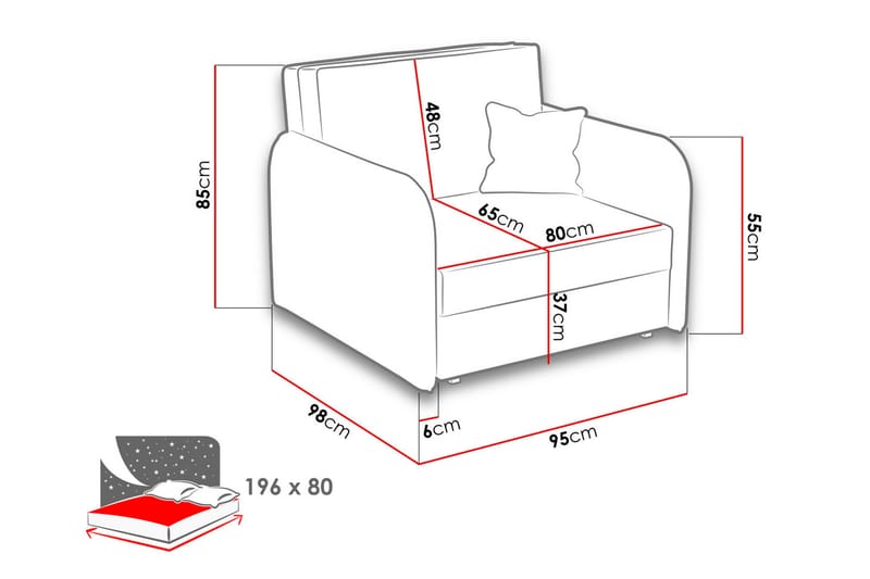 Bensbyn Fåtölj - Grå - Bäddsoffa - Bäddsoffa 2 sits - Sammetssoffa