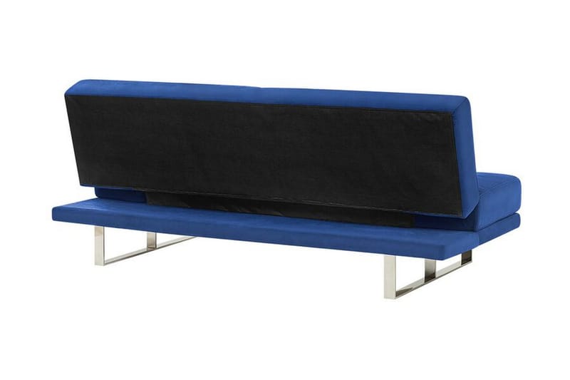 Selekk Fällbar 2-sits Bäddsoffa 105x192 cm i Sammet - Blå - Möbler - Soffa - Bäddsoffa - Bäddsoffa 2 sits