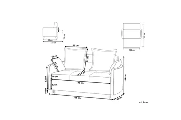 Shadricka Bäddsoffa - Grå - Möbler - Soffa - Bäddsoffa - Bäddsoffa 2 sits