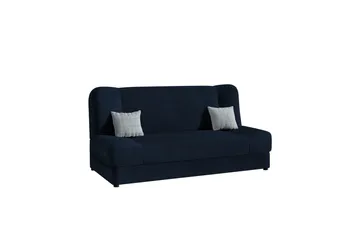 2-sits Fällbar Bäddsoffa med Förvaring i Tyg med Träram - Ljusgrå - Möbler - Soffa - Bäddsoffa