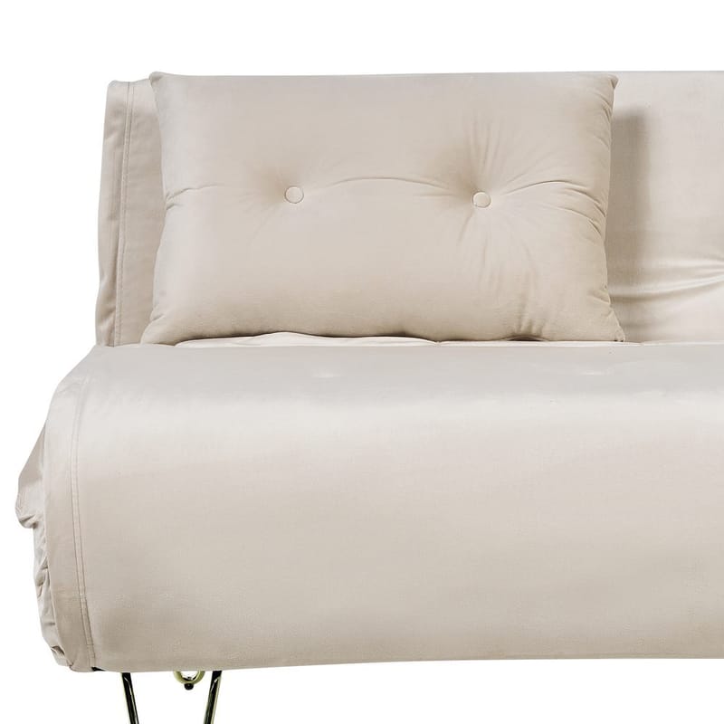 2-sits soffa Vestfold - Beige, guld - Möbler - Soffa - Bäddsoffa