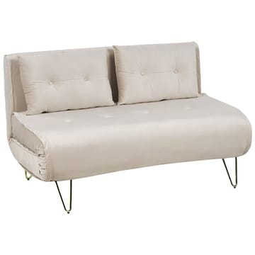 2-sits soffa Vestfold - Beige, guld - Möbler - Soffa - Bäddsoffa