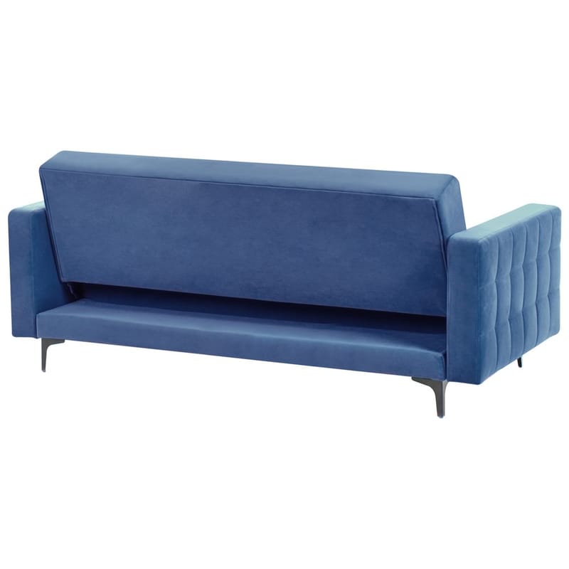 3-sits Bäddsoffa Aberdeen - Blå, Svart/Sammet - Möbler - Soffa - Bäddsoffa