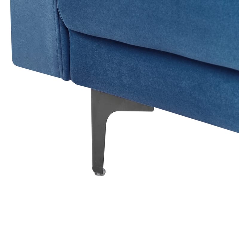 3-sits Bäddsoffa Aberdeen - Blå, Svart/Sammet - Möbler - Soffa - Bäddsoffa