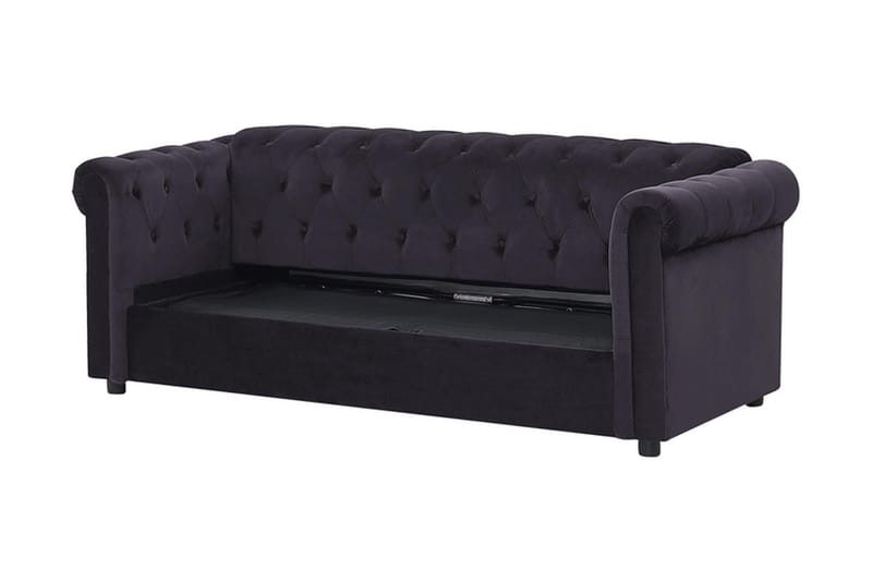 Amiens Bäddsoffa - Svart - Möbler - Soffa - Bäddsoffa - Bäddsoffa 3 sits