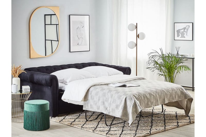 Amiens Bäddsoffa - Svart - Möbler - Soffa - Bäddsoffa - Bäddsoffa 3 sits
