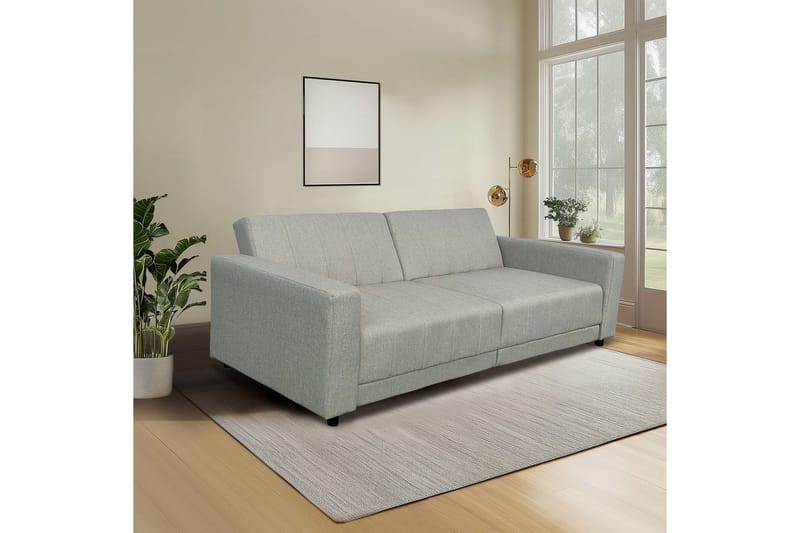 Bäddsoffa utan divan & schäslong Loft24 Bäddsoffa Loft24 Allie II Brown Velvet - Möbler - Soffa - Bäddsoffa - Bäddsoffa 3 sits