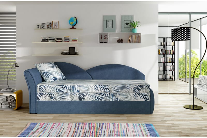 Chasidi Bäddsoffa - Blå/VIt - Möbler - Soffa - Bäddsoffa - Bäddsoffa 3 sits