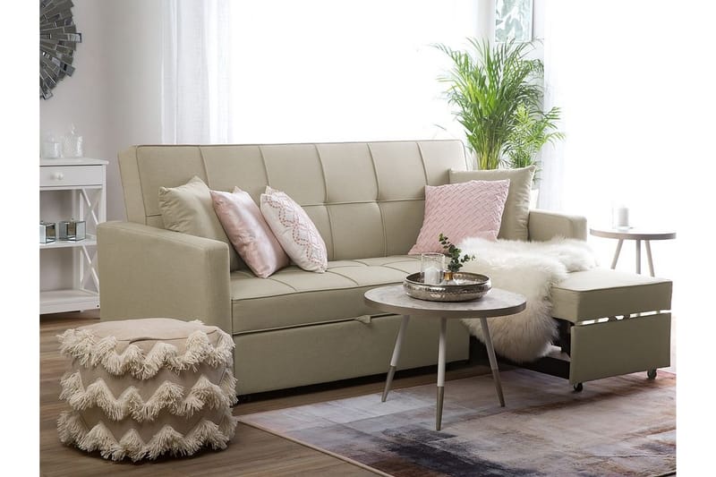 Glomma Bäddsoffa 207 cm - Beige - Möbler - Soffa - Bäddsoffa - Bäddsoffa 3 sits