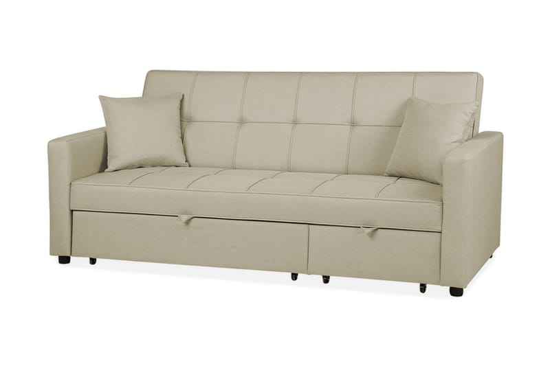 Glomma Bäddsoffa 207 cm - Beige - Möbler - Soffa - Bäddsoffa - Bäddsoffa 3 sits