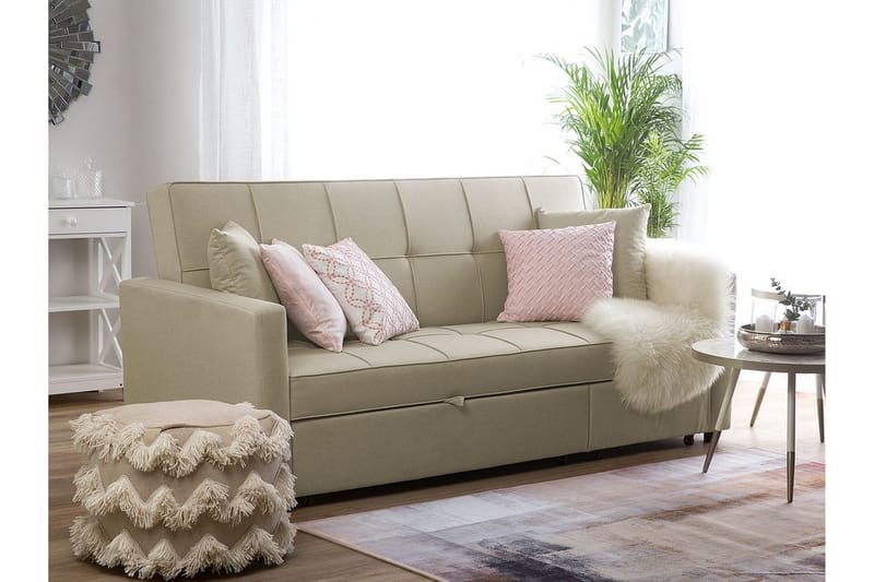 Glomma Bäddsoffa 207 cm - Beige - Möbler - Soffa - Bäddsoffa - Bäddsoffa 3 sits
