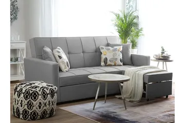 Glomma Bäddsoffa 207 cm - Grå - Möbler - Soffa - Bäddsoffa - Bäddsoffa 3 sits