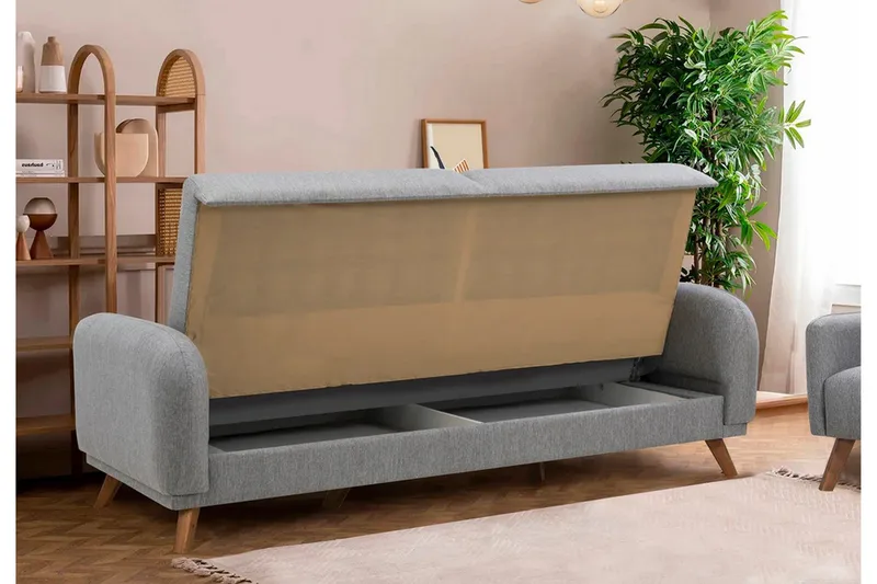 Malkiat Bäddsoffa - Grå - Möbler - Soffa - Bäddsoffa - Bäddsoffa 3 sits