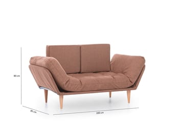 Mezonzo 3-sits Bäddsoffa - Brun - Möbler - Soffa - Bäddsoffa - Bäddsoffa 3 sits