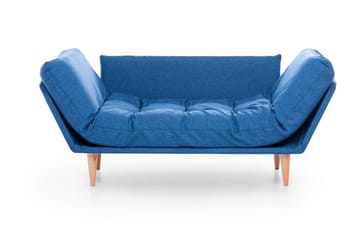 Mezonzo 3-sits Fällbar Längsbäddad Bäddsoffa 70x200 cm i Tyg - Blå - Möbler - Soffa - Bäddsoffa - Bäddsoffa 3 sits