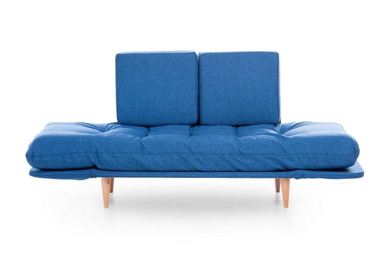 Mezonzo 3-sits Fällbar Längsbäddad Bäddsoffa 70x200 cm i Tyg - Blå - Möbler - Soffa - Bäddsoffa - Bäddsoffa 3 sits