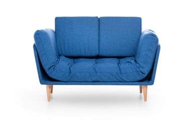 Mezonzo 3-sits Fällbar Längsbäddad Bäddsoffa 70x200 cm i Tyg - Blå - Möbler - Soffa - Bäddsoffa - Bäddsoffa 3 sits
