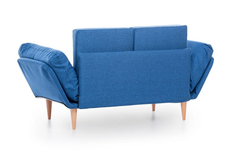 Mezonzo 3-sits Fällbar Längsbäddad Bäddsoffa 70x200 cm i Tyg - Blå - Möbler - Soffa - Bäddsoffa - Bäddsoffa 3 sits