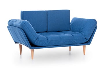 Mezonzo 3-sits Fällbar Längsbäddad Bäddsoffa 70x200 cm i Tyg - Blå - Möbler - Soffa - Bäddsoffa - Bäddsoffa 3 sits