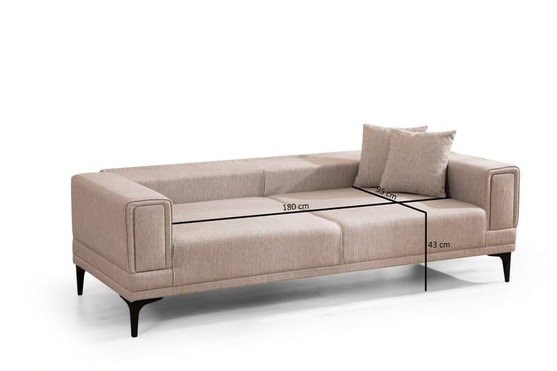 Naoko 3-sits Bäddsoffa - Ljusbrun - Möbler - Soffa - Bäddsoffa - Bäddsoffa 3 sits
