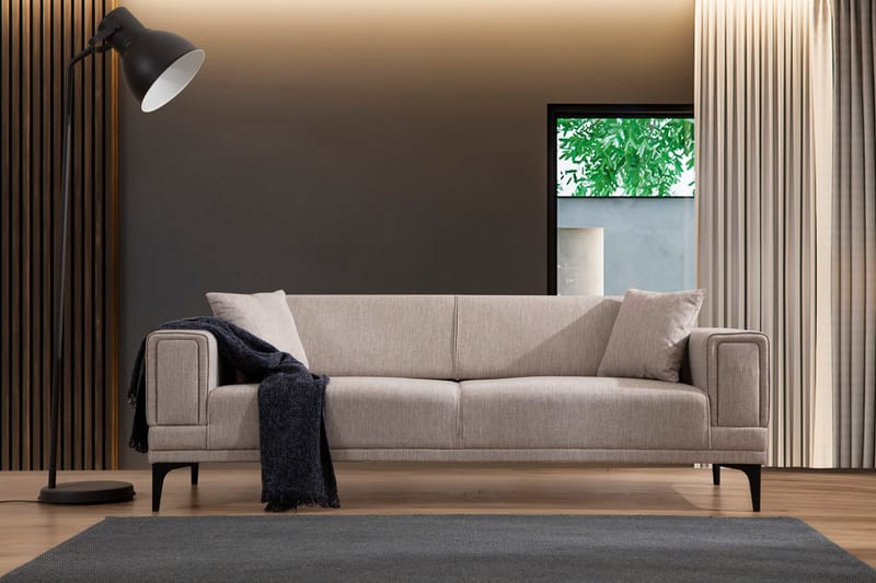 Naoko 3-sits Bäddsoffa - Ljusbrun - Möbler - Soffa - Bäddsoffa - Bäddsoffa 3 sits