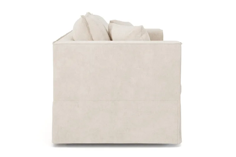 Travstad 3-sits Bäddsoffa i Chenille frammåtbäddad - Beige - Möbler - Soffa - Bäddsoffa - Bäddsoffa 3 sits