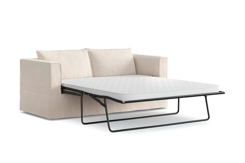 Travstad 3-sits Bäddsoffa i Chenille frammåtbäddad - Beige - Möbler - Soffa - Bäddsoffa - Bäddsoffa 3 sits