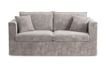 Travstad 3-sits Bäddsoffa med HVILA Bäddmadrass 140x200 cm Memoryskum med Tvättbar klädsel
