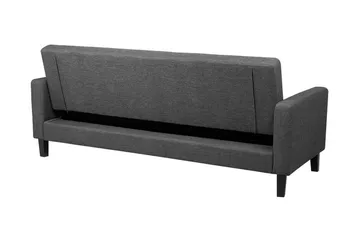 Vehkoo 3-sits Bäddbar Längsbäddad Bäddsoffa 108x178 cm i Tyg - Grå - Möbler - Soffa - Bäddsoffa - Bäddsoffa 3 sits