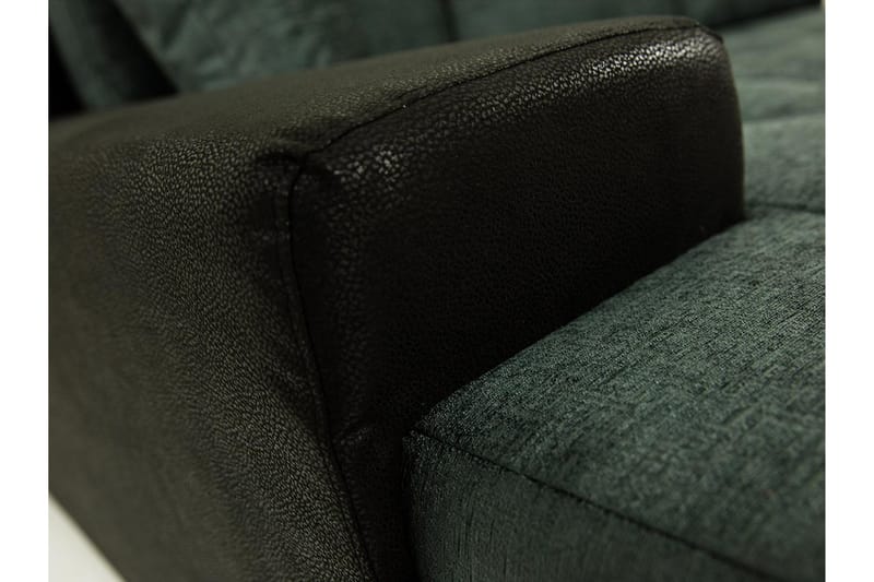 3-sits Hörnbäddsoffa Cerys Mini - Läder/Beige - Möbler - Soffa - Bäddsoffa