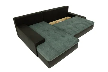 3-sits Hörnbäddsoffa Cerys Mini - Läder/Rosa - Möbler - Soffa - Bäddsoffa