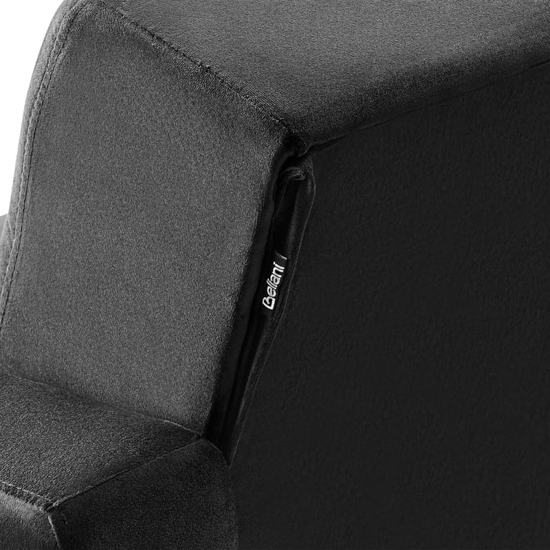 3-sits soffa Aberdeen - Svart, guld/Sammet - Möbler - Soffa - Soffgrupp