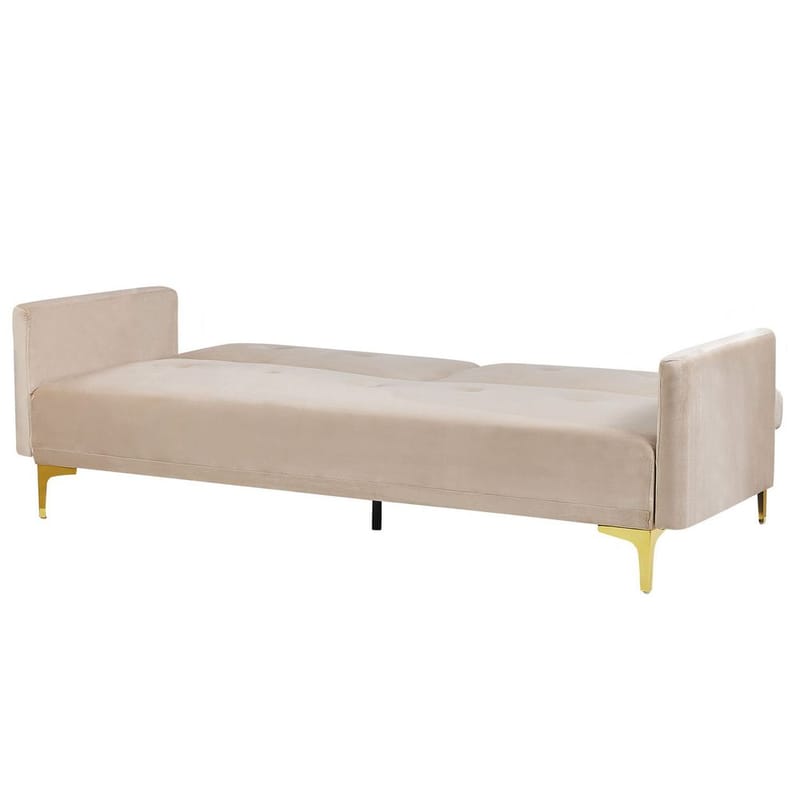 3-sits soffa Lucan - Beige, guld - Möbler - Soffa - Bäddsoffa