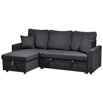 3-sits soffa Nassjo Högervänd - Svart - Möbler - Soffa - Bäddsoffa