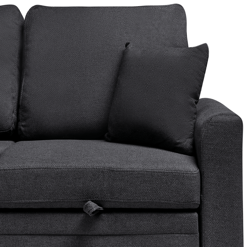 3-sits soffa Nassjo Högervänd - Svart - Möbler - Soffa - Bäddsoffa