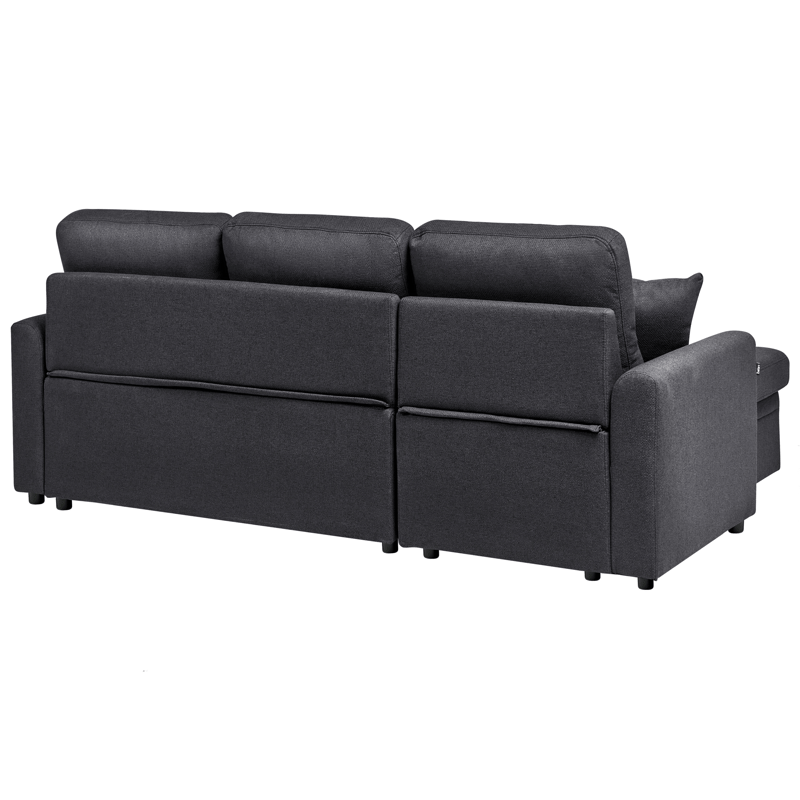 3-sits soffa Nassjo Högervänd - Svart - Möbler - Soffa - Bäddsoffa